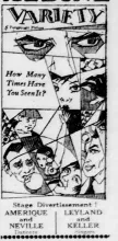 Amerique & Neville Goddard (Vaudeville) - Photo Gallery and Newspaper Clippings — Cool Wisdom Books — 52