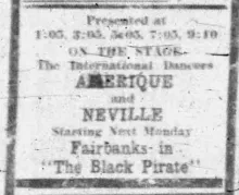 Amerique & Neville Goddard (Vaudeville) - Photo Gallery and Newspaper Clippings — Cool Wisdom Books — 87
