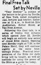 Amerique & Neville Goddard (Vaudeville) - Photo Gallery and Newspaper Clippings — Cool Wisdom Books — 94