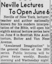 Neville Goddard Lecture Series: Photo Gallery and Newspaper Clippings — Cool Wisdom Books — 66
