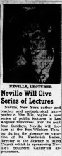 Lecture notice, 1953