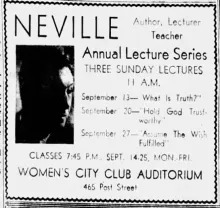 Neville Goddard Lecture Series: Photo Gallery and Newspaper Clippings — Cool Wisdom Books — 96