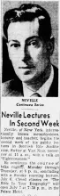 Neville Goddard Lecture Series: Photo Gallery and Newspaper Clippings — Cool Wisdom Books — 103