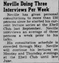 Neville Goddard Lecture Series: Photo Gallery and Newspaper Clippings — Cool Wisdom Books — 104