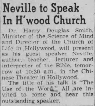 Lecture notice, 1958