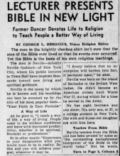 Article about, Los Angeles Times, 1951