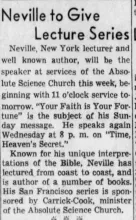 Lecture notice, 1949
