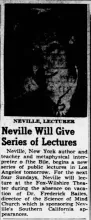 Lecture notice, 1953
