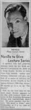 Lecture notice, 1947