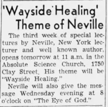 Lecture notice, 1950
