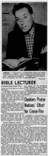 Article about, Los Angeles Times, 1951