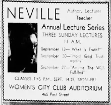 Neville Goddard Photo Gallery and Newspaper Clippings — Cool Wisdom Books — 203