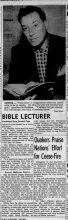 Article about, Los Angeles Times, 1951