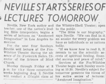 Lecture notice, 2 August 1948