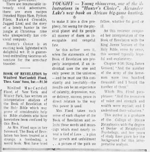 Associate mention, Orlando Sentinel, 1954